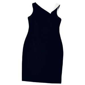 Women’s Calvin Klein Dress black & white size 10 gold back zipper